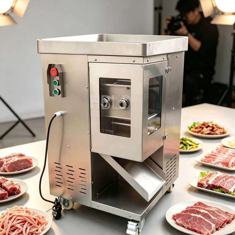 Commercial Stainless Steel Electric Meat And Vegetable Cutting Machine Vertical Slicer for Kitchen And Restaurant Use