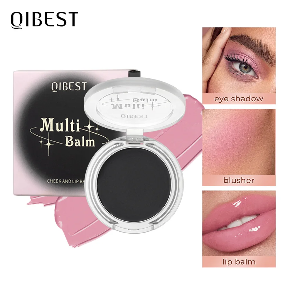 

DJBS European warm powder blusher black transparent crystal magic gel natural nude makeup lips and cheeks dual-use makeup pink