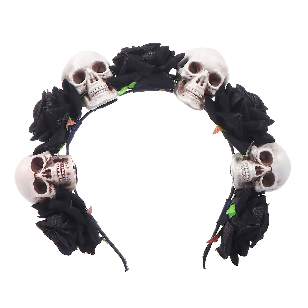 

Halloween Headband Skull Hair Accessory Clasp Fashion Ornament Flower Headdress Non-woven Fabric