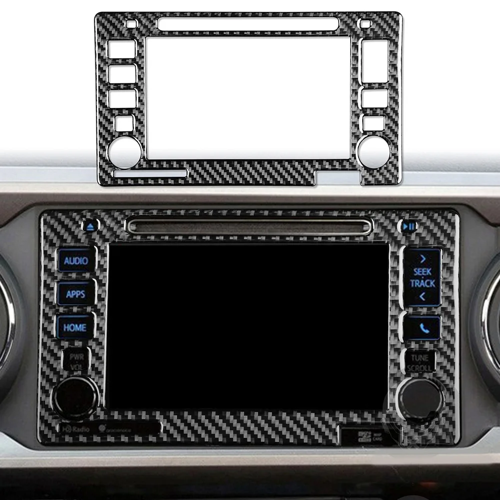 Aggiorna il tuo schermo di navigazione Toyota per Tacoma con adesivo in fibra di carbonio affascinante lusso vivido (2016 2021)