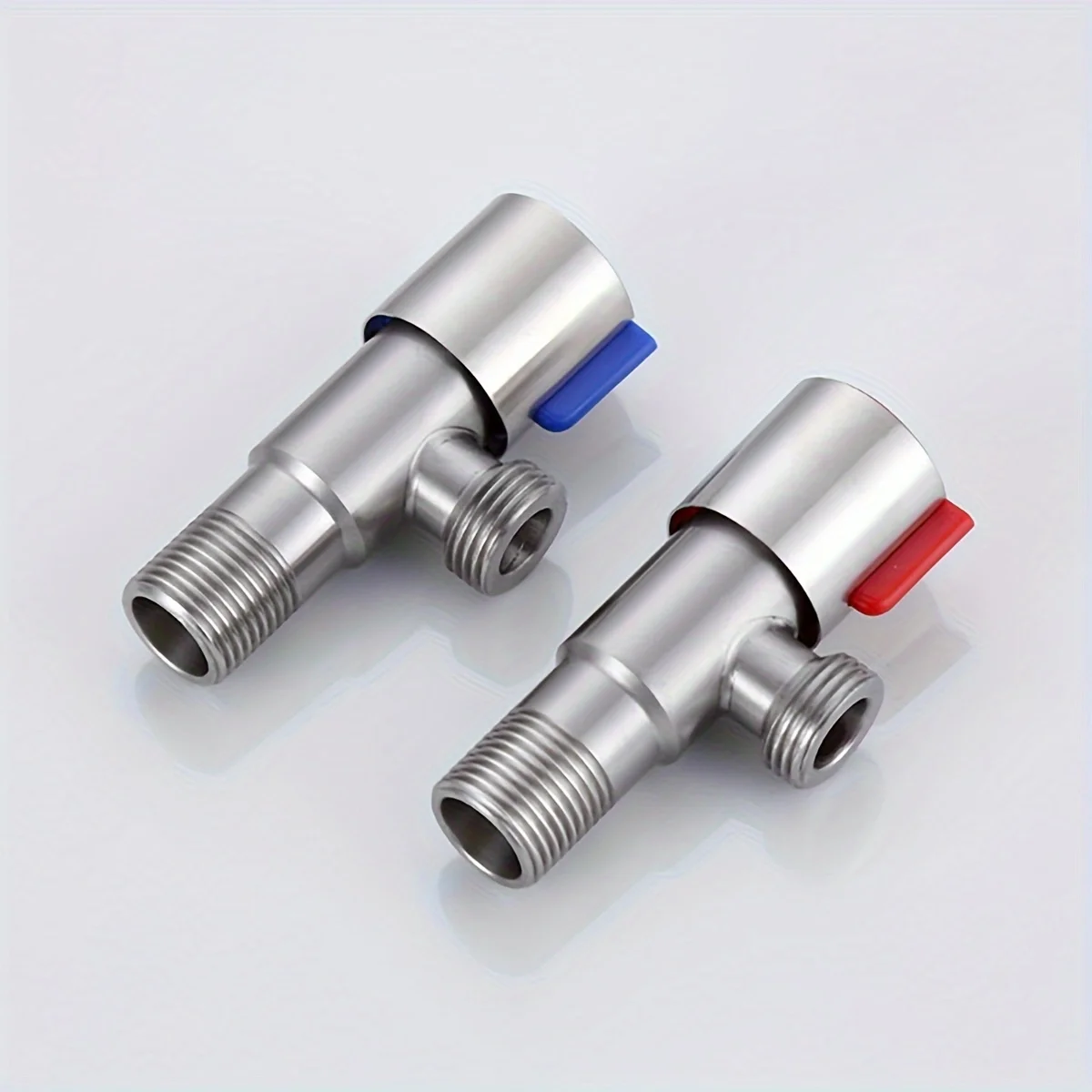 1pc Stainless Steel Hot And Cold Angle Valve, Large Flow Drain Toilet Water Stop Valve Triangle Valve Switch