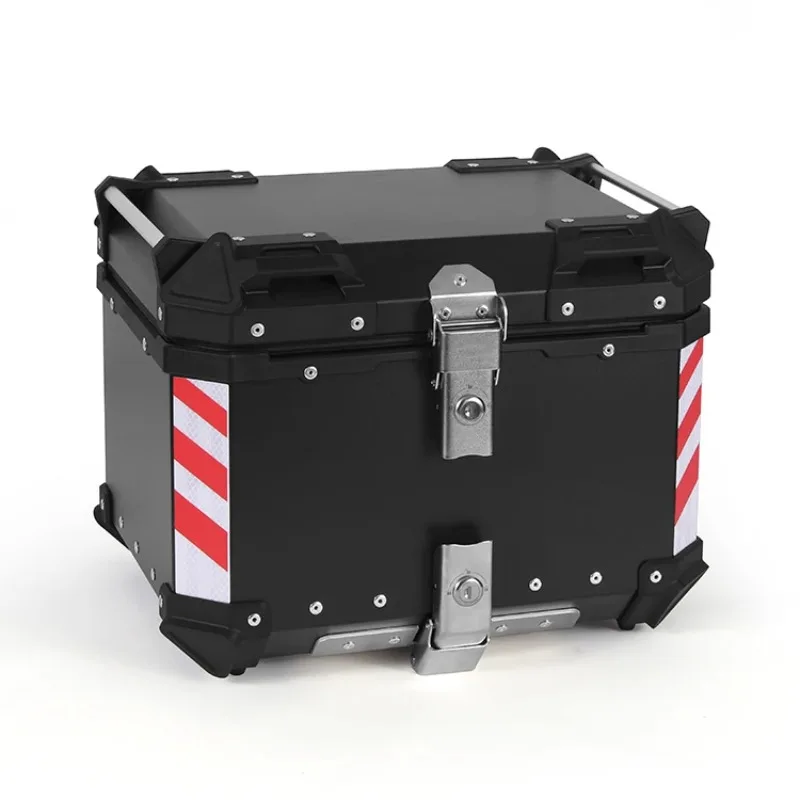 

Factory Hot Selling 55L Black F2-MOTO Angled Design Top Box Aluminum Box Motorcycle for Delivery