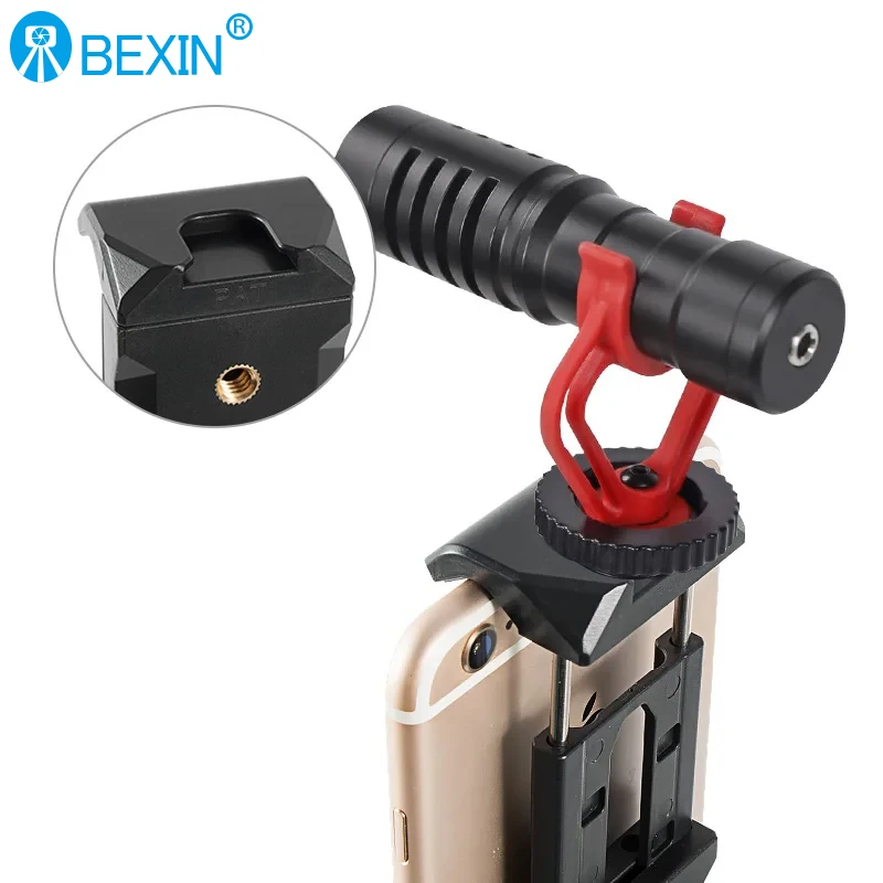 Novo atualizado sapata clipe do telefone móvel braçadeira suporte suporte montagem universal suporte do telefone móvel para monopé