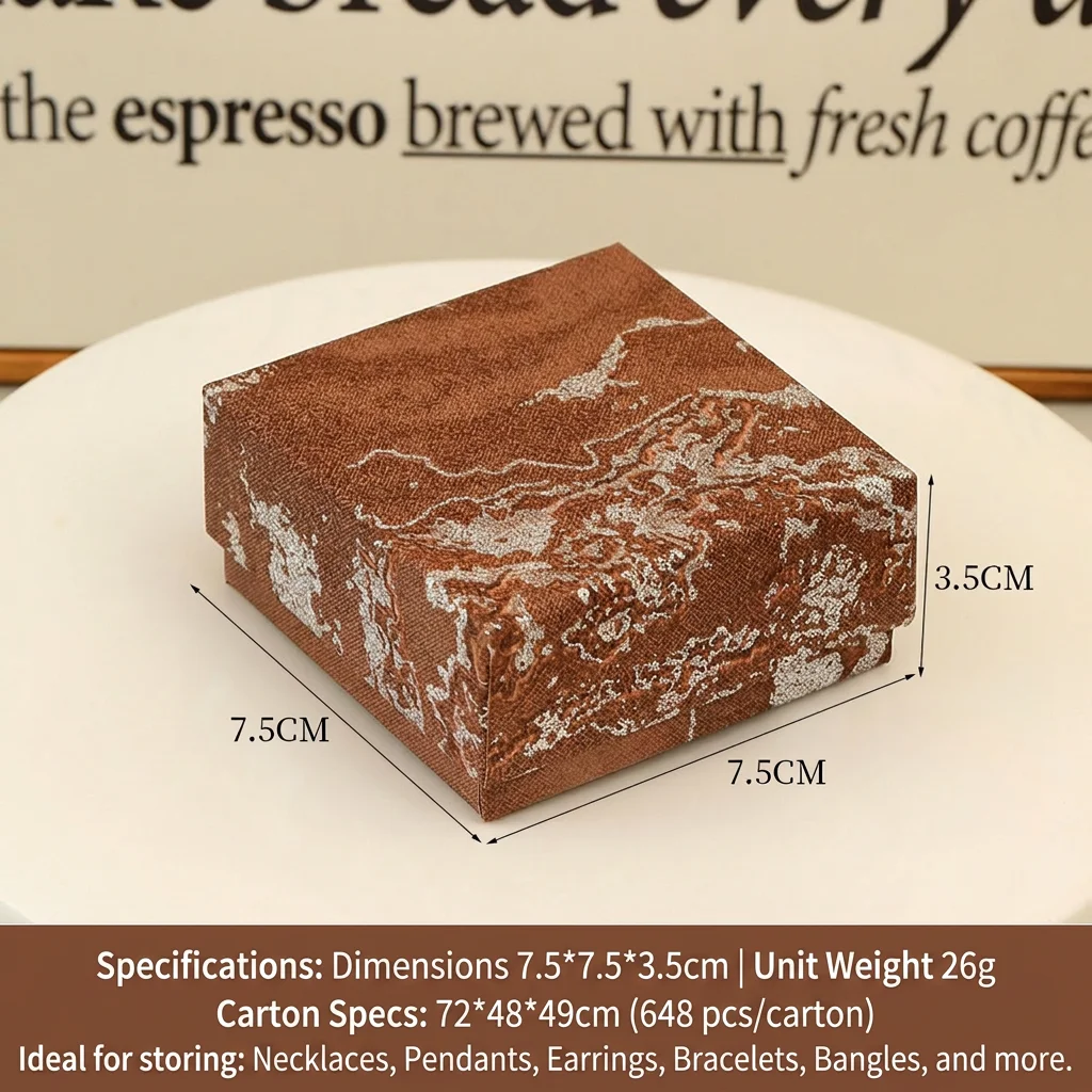 

Lid And Base Jewelry Packaging Anti-Oxidation Anti-Oxidation Jewelry Box Jewelry Storage Box Premium For Gift Packaging Daily