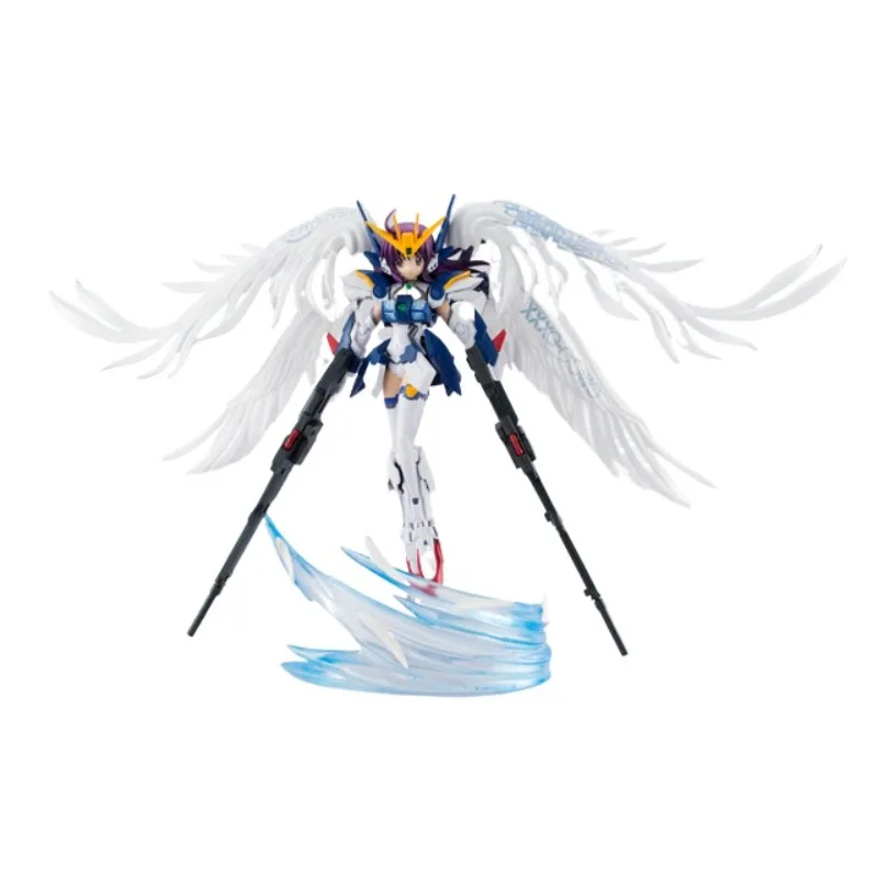 In Stock Genuine BANDAI Shin Kidou Senki Gundam Wing Endless Waltz XXXG-00W0 Wing Gundam Zero Custom A.G.P. MS Girl Model Toys