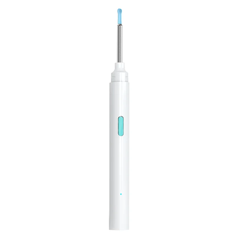 Digital Otoscope กล้องชนิดใส่ในหู Earwax Removal เครื่องมือ Visual Ear Scoop Wifi Endoscope Visual Ear Scoop, สีขาว