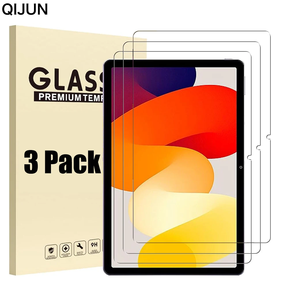 3Pcs Tempered HD Screen Protector for Xiaomi Redmi Pad SE 11 Protective Film For Xiaomi mi Pad 5 6 6s Pro 12.4 Redmi Pad 10.6