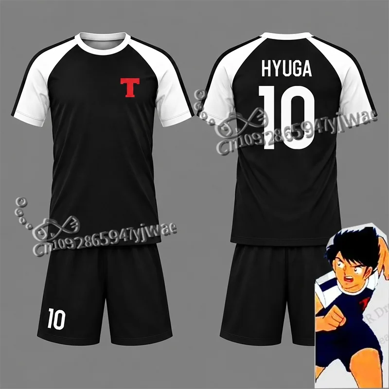 Anime Captain Tsubasa Nankatsu Anime Football Set Kids 2 Piece Outfit Tracksuit TShirt Shorts Women Men Autumn Tshirt And Shorts
