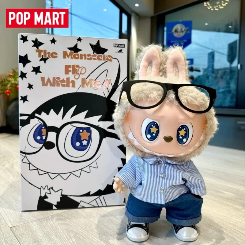 

Genuine POP MART Labubu Rock on Flip with Me Fall in Wild Series Vinyl Face Plush Doll Ornament Collection New Year Gift Toys