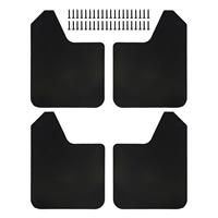 4x Mudflaps Flaps Exterior Parts Black Universal Car Accessories Guards Mudflaps for Pickup SUV Car Truck