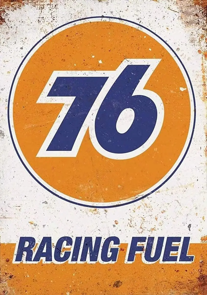 Y1,Retro Metal Tin Sign 76 Racing Fuel Replica Vintage Poster Iron Plaque Home Club Bar Man Cave Garage Farm Wall Decor Ret