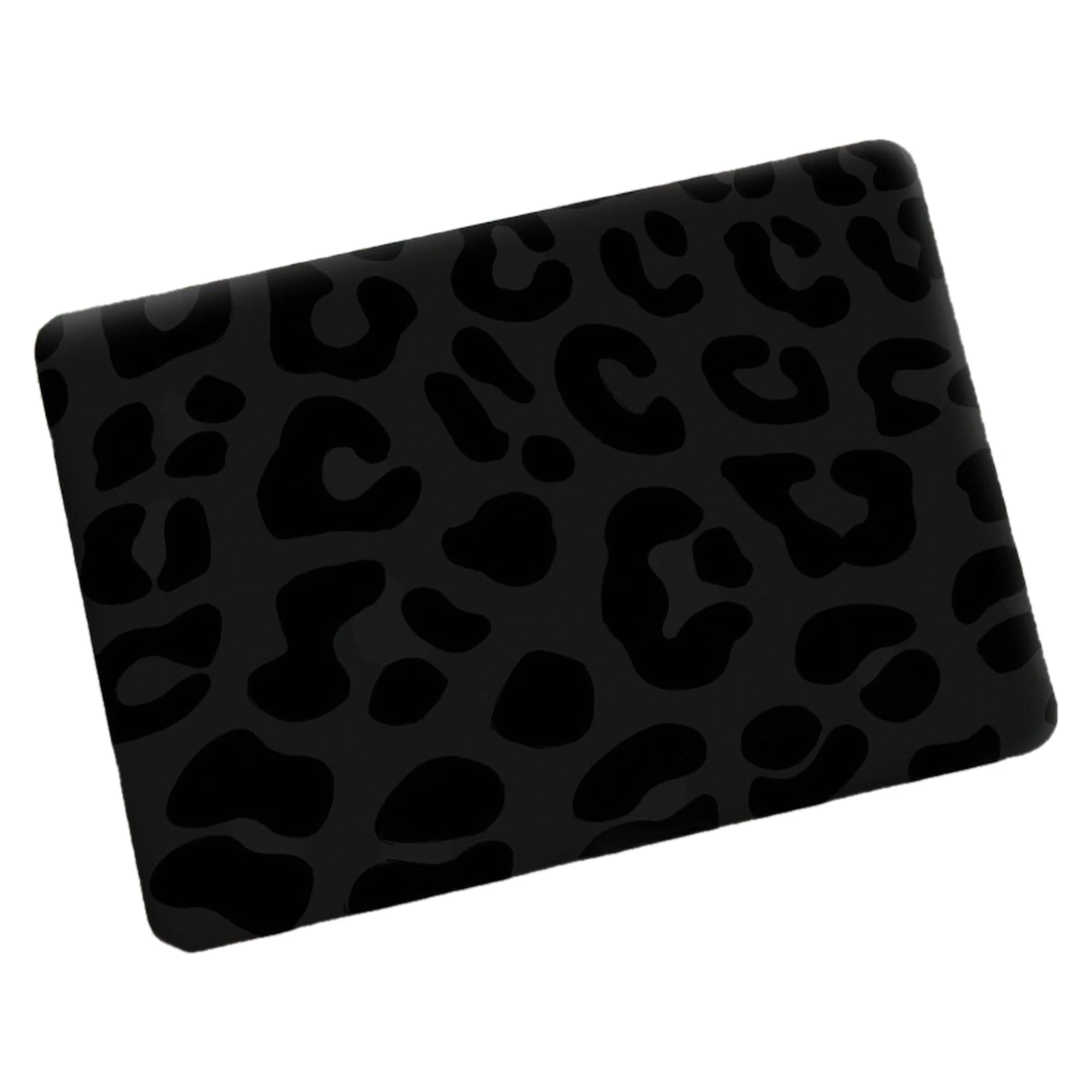 2 Piece Vibrant Leopard Print Laptop Sticker - DIYA + D Textured, Self Adhesive, Removable Laptop Decal for Glass, Plastic