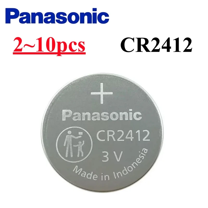 2-10pcs Panasonic CR2412 3V Bateria CR2412 2412 Coin Cell Lithium Battery For Car Key Bttery