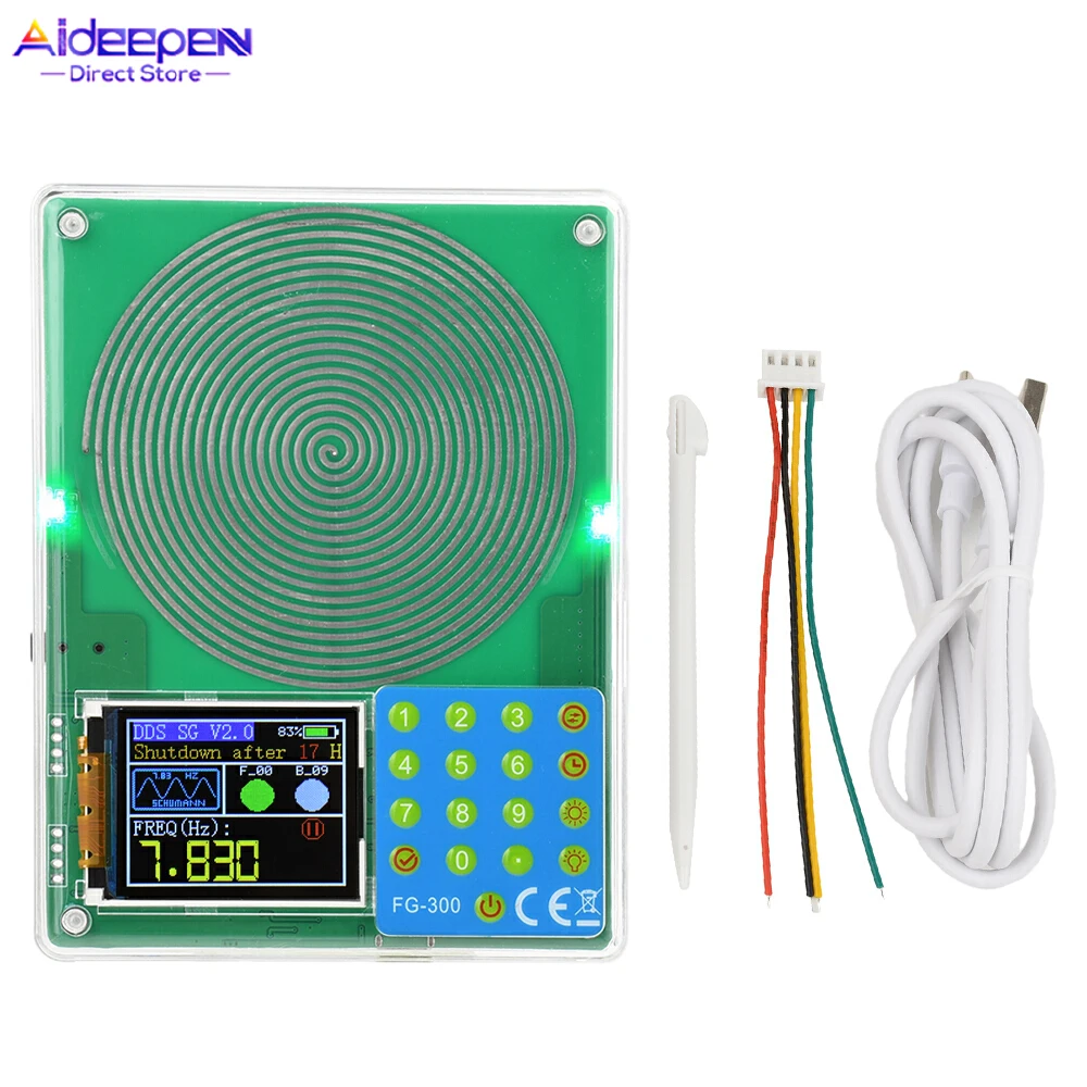 FG-300 DDS 기능 신호 발생기 0.001Hz-200KHz 신호 발생기 조정 가능한 모듈 사인 + 사각형 + 삼각형 + 톱니파 파형 ﻿