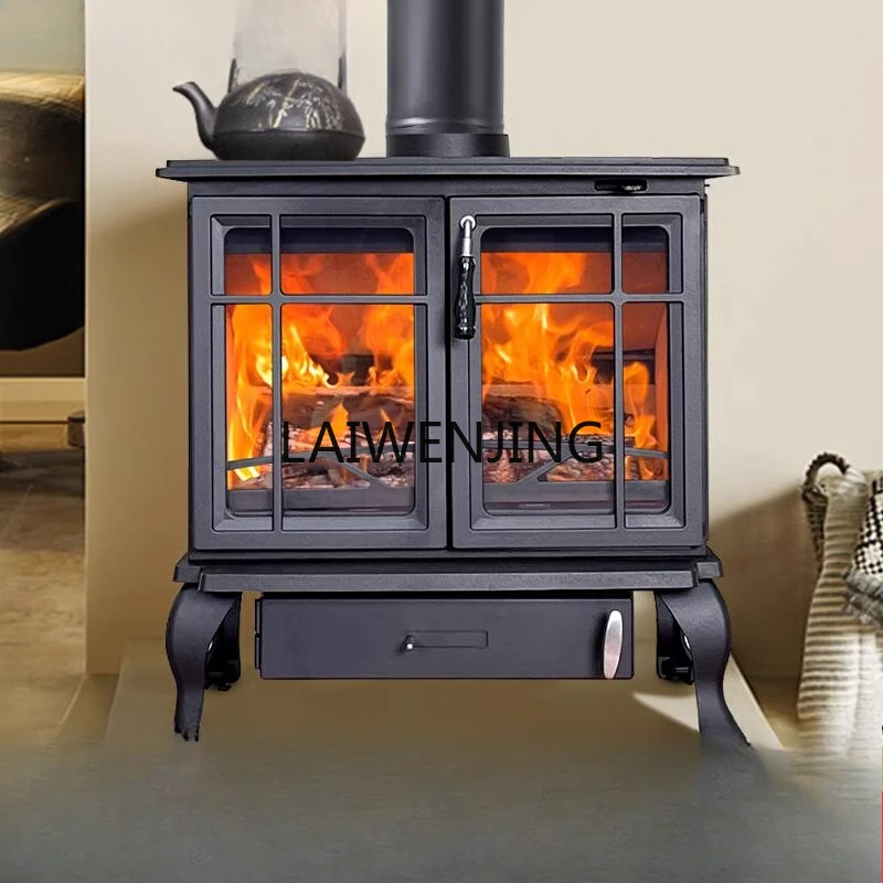 

SGF Cast Iron Fireplace Winter Wood Burning Household Heating Furnace