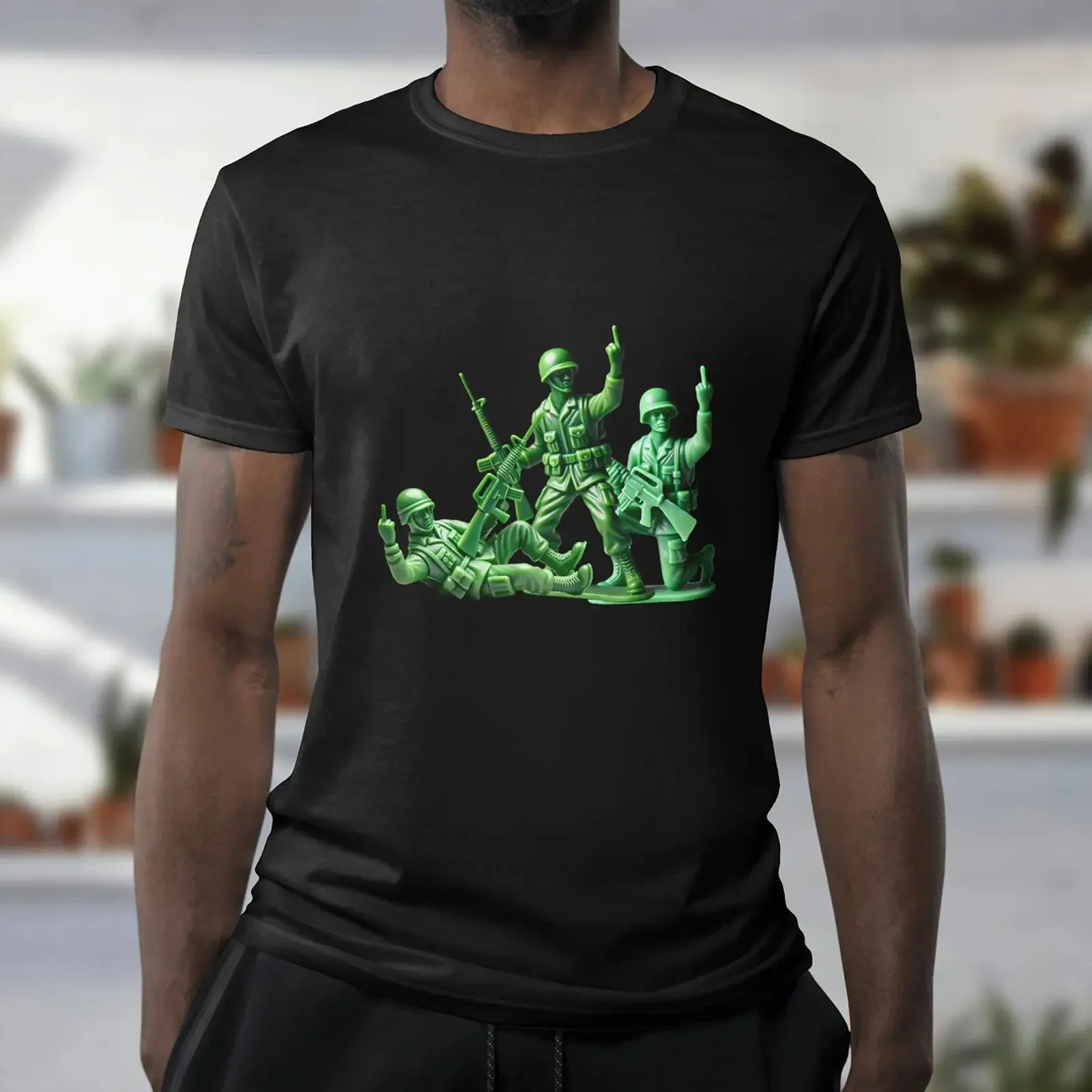 Футболка TOY SOLDATEN MITTELFINGER с забавным принтом, новинка, винтажная, с эффектом потертости, унисекс, слегка эластичная, мягкая