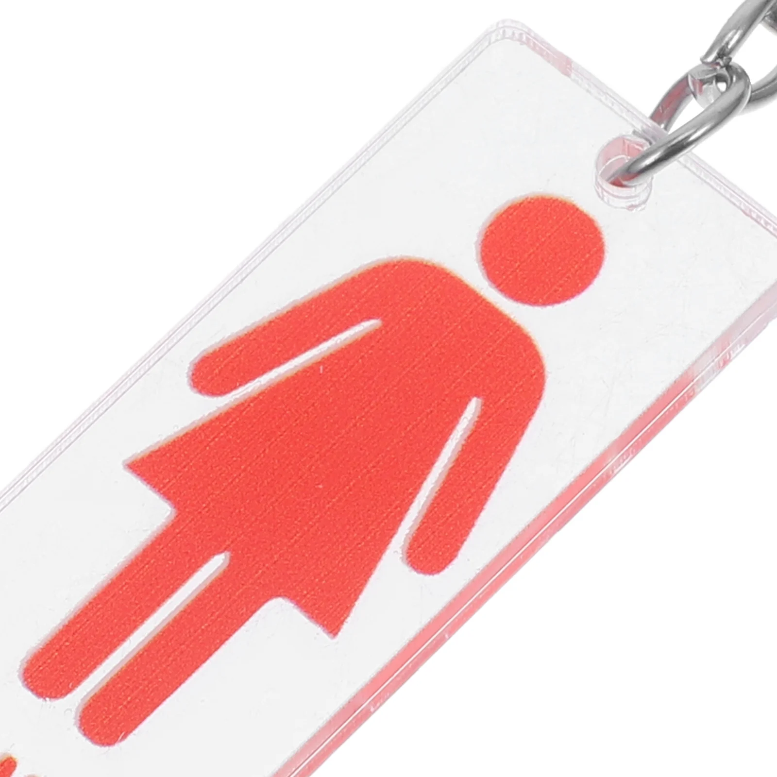 Tag Key Chain Restroom Rings Identifiers Keychain for Men Pendant Red Vintage Keyrings Girl