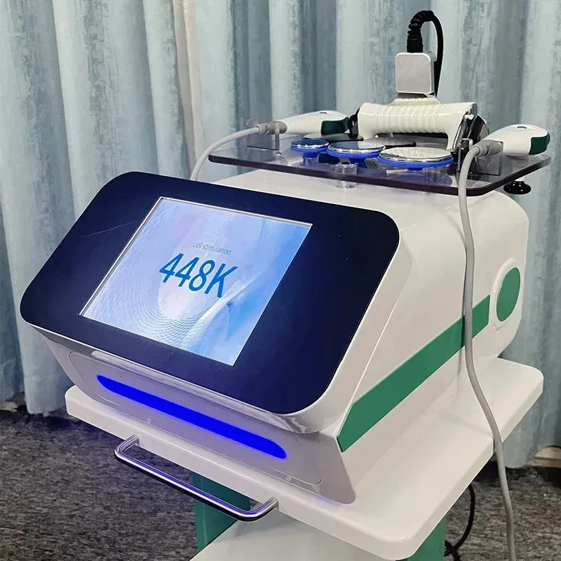 

Indiba Tecar 448K CET RET Therapy Machine Deep Heating Thermal Physiotherapy Pain Relief Body Rehabilitation Sports Recovery Dev