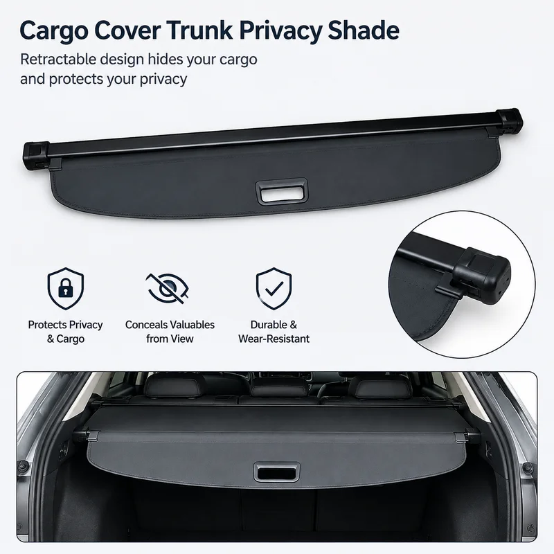 Dedicated Trunk Cover Material Curtain, Retractable Rear Curtain, Space Car Trunk Bag, Car Styling For BYD Song L EV 2024 2025