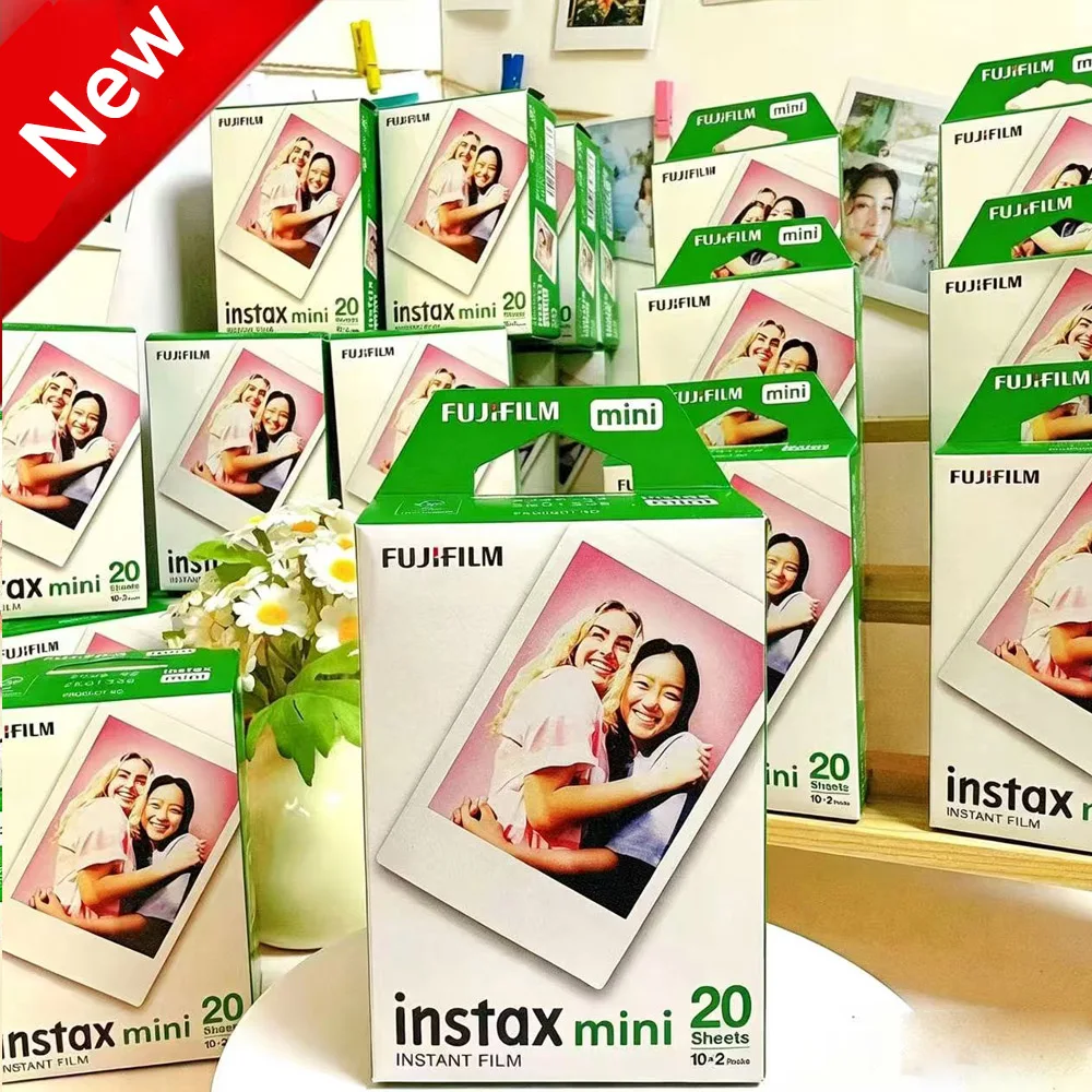 

Классическая пленка для моментальных фотоаппаратов FUJI Mini 12/11, Mini 9, 8, 7, 70, 90, Fujifilm Instax Mini, белая, 10-100 листов