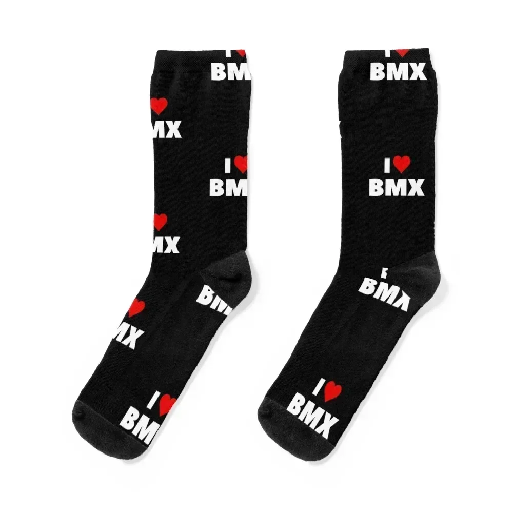 

I Love BMX Socks japanese fashion designer Soccer Rugby Socks For Women Men's