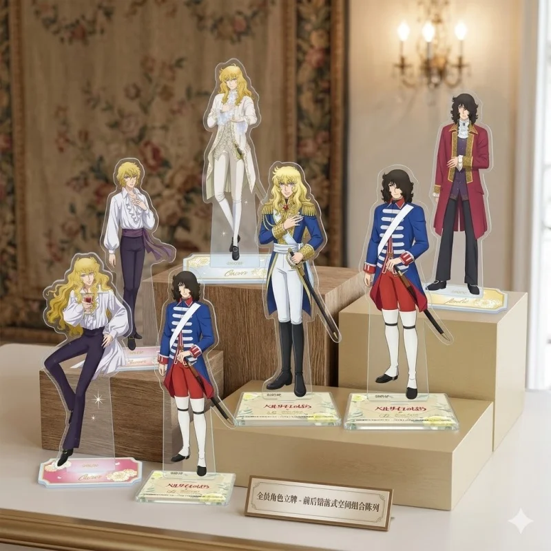 The Rose of Versailles Oscar Andre Anime Figures 15cm Acrylic Stand Model Display Ornament Signboard Keychain Collection Gifts