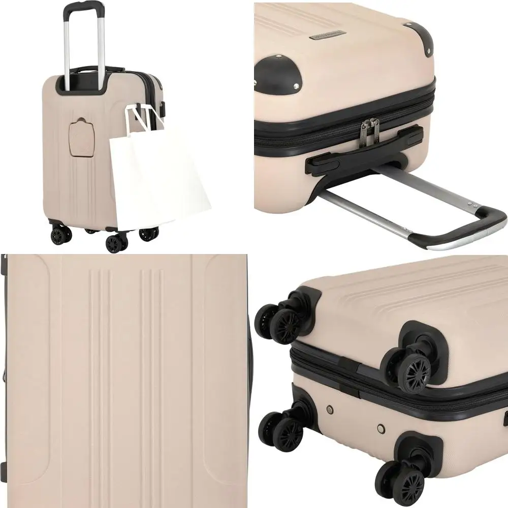 Chicago Travelers Club Plus 20 Hardshell Carry-On in Mushroom