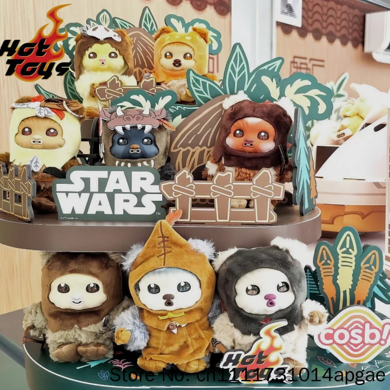 ホットトイズスターウォーズイウォークスコスビぬいぐるみキーホルダーシリーズ-2-ブラインドボックスバックパックペンダントキーホルダー装飾人形誕生日ギフトおもちゃ
