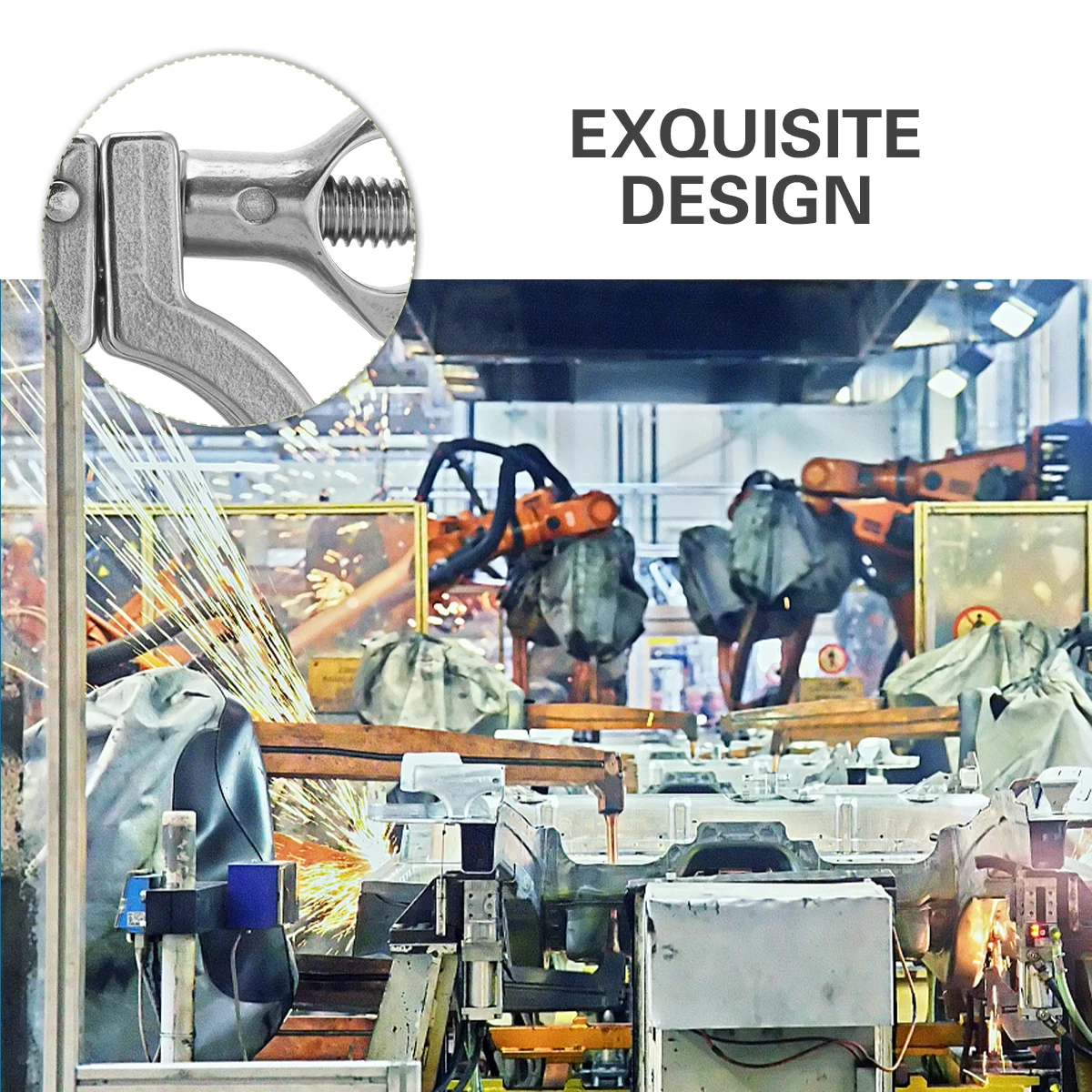 

Single Pin Clamp Stainless Steel Clamp Heavy Duty Clamp with Silicone Gasket