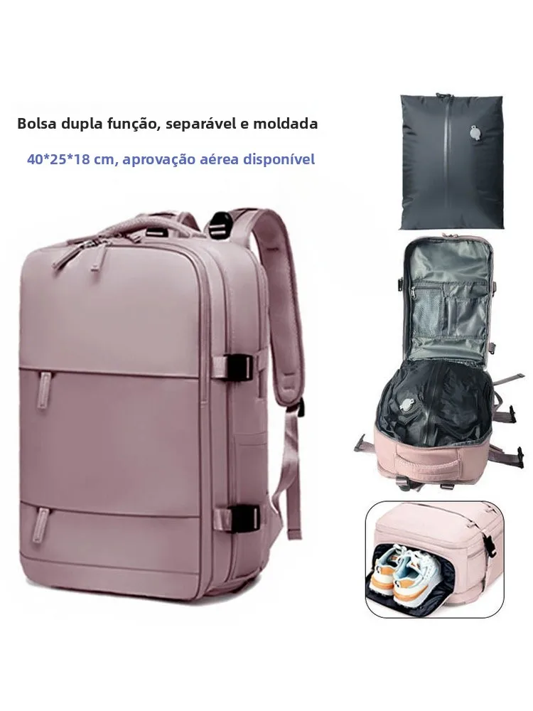 new-vacuum-compression-backpack-lightweight-waterproof-business-travel-short-trip-flight-bag-unisex-bookbag-with-shoe-compart
