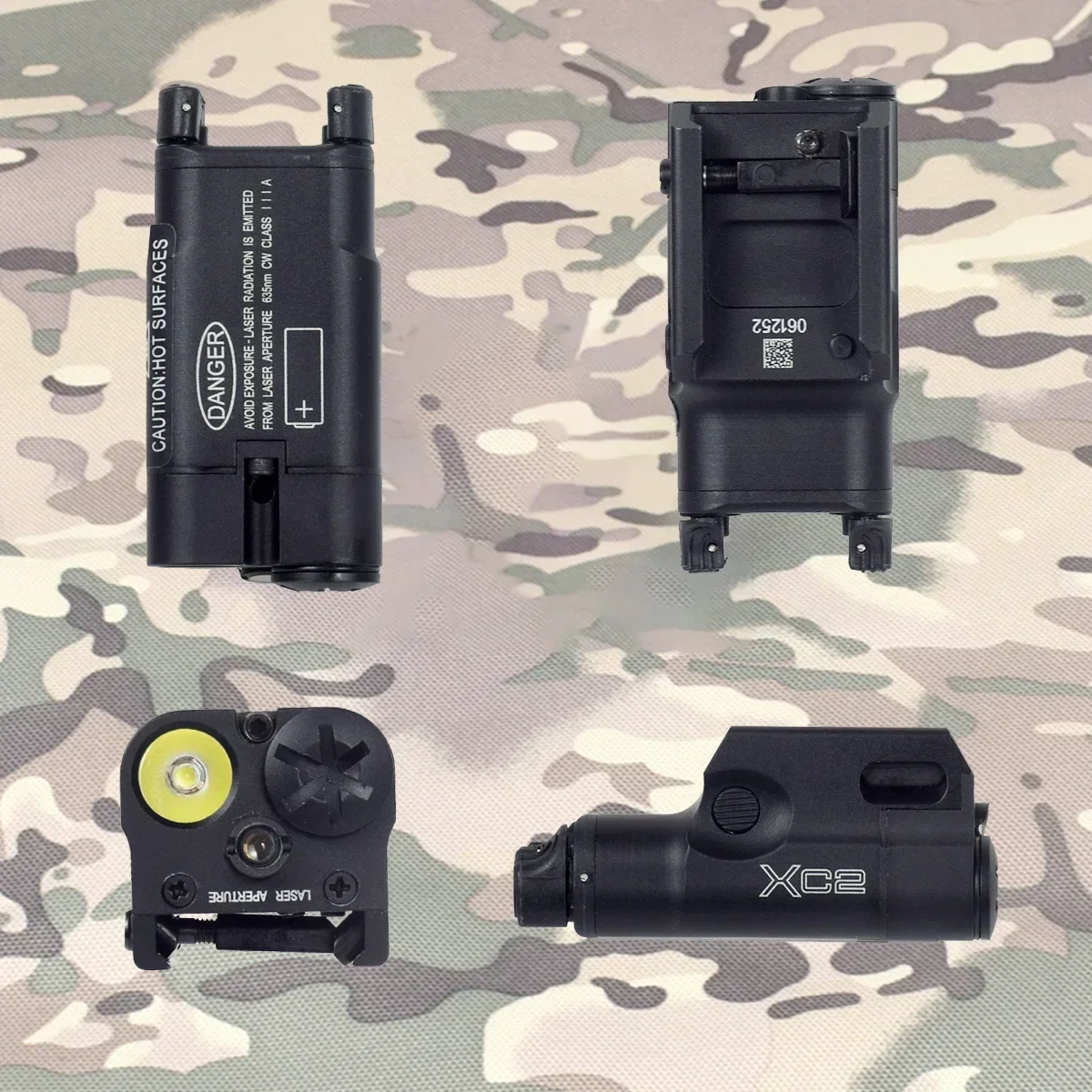 Tactical SureFire XC2 Red Dot Laser Light XC1 Weapon Scout Hunting LED Flashlight For Pistol Airsoft Glock 17 19 Fit 20mm Rail