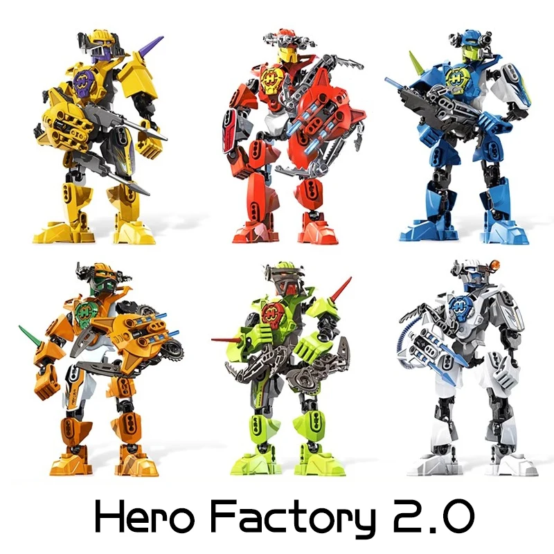 Hero Factory Star Warrior Bouwstenen Evo 2in1 Combinatie Robot Mech Bionicle Figuren Stenen Speelgoed voor Jongens Kindercadeaus