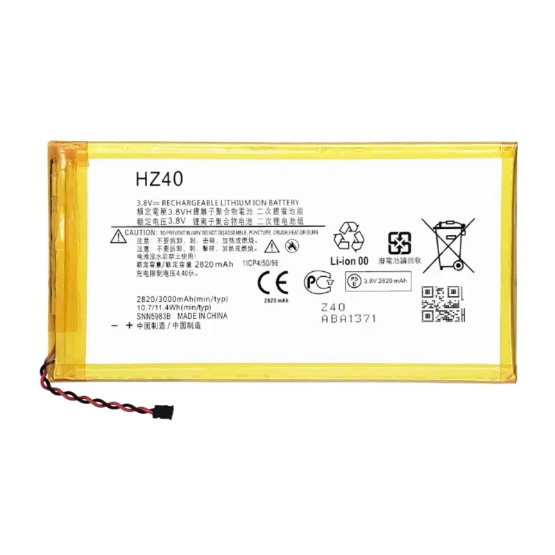 High-Quality Replacement HZ40 3000mAh Battery for Motorola Moto Z2 Play XT1710-08 XT1710 Phone Batteries+Tools