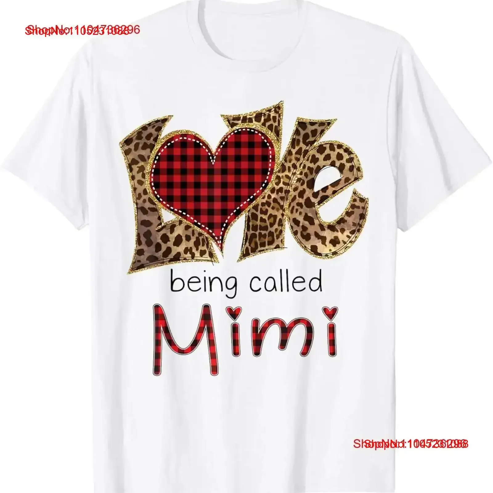 

Love Being Called Mimi Leopard Plaid Hearts Valentines Day T Shirt vintage Washed Soft Comfortable designer clothes fashion