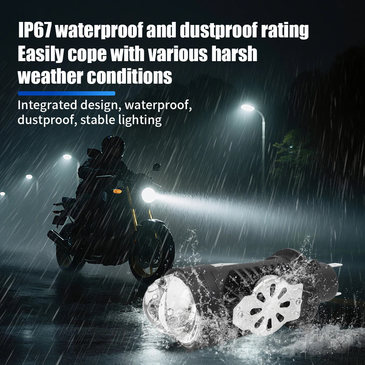 1/2pcs H4 LED Motorcycle Headl - Projector Lamp Replacement recension och pris