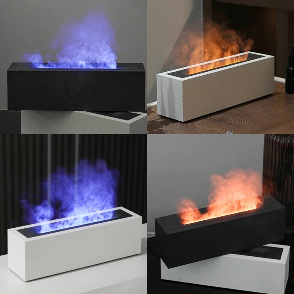 S%a 200ML Flamme Aroma Diffusor Luftbefeuchter Hause Elektrische Ultraschall Kühlen Nebel Maker Fogger LED Ätherisches Öl Diffusor Flamme L