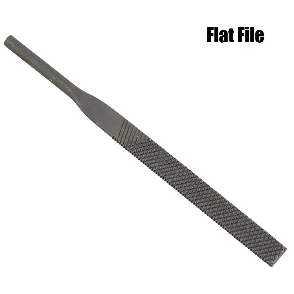 1pc Pneumatic File Blades Air File Small File 5×140mm Flat/Half Round/Triangle/Round File For Carving Deburring Shaping Glass