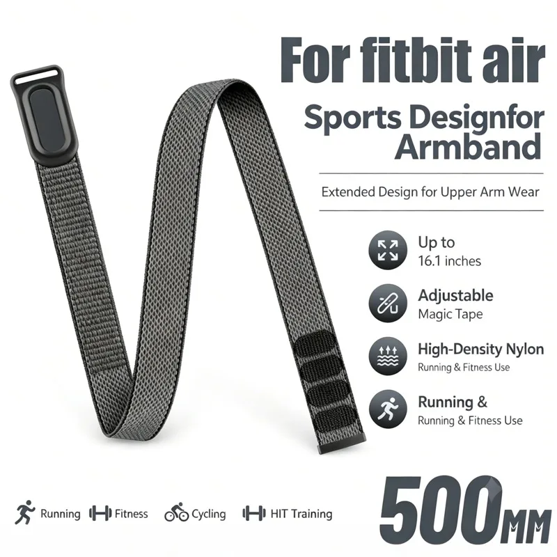 Sports Nylon Strap For Fitbit Air Armband Breathable Extended Wristband Replacement Loop Belt Fitness Accessories