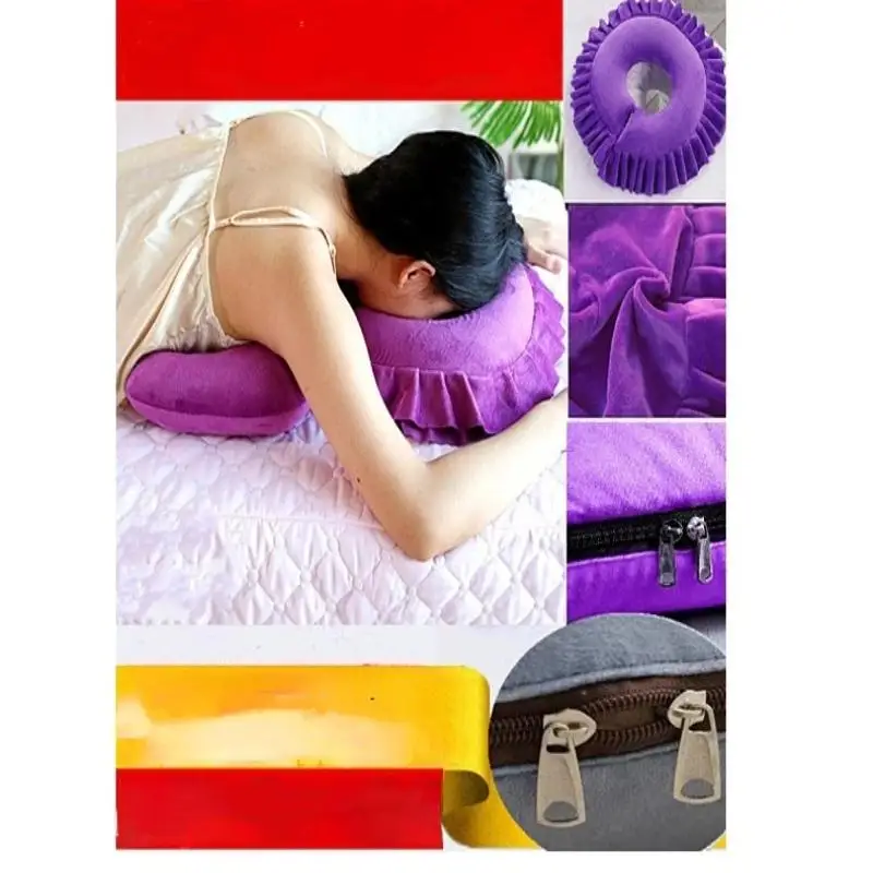 Face Cradle Pillow With Hole Beauty Salon Massage Bed Prone Cushion Face Down Pad Professional Spa Therapy Headre