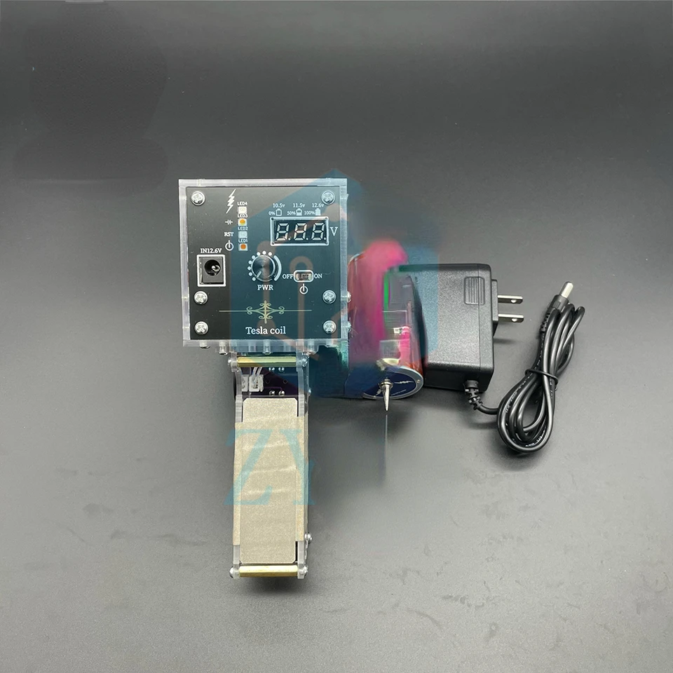 Elektrische Arc Wissenschaftliche Experiment Hohe Spannung Generator Tragbare Tesla Spule Handheld Künstliche Blitz Tesla Spule 13cm