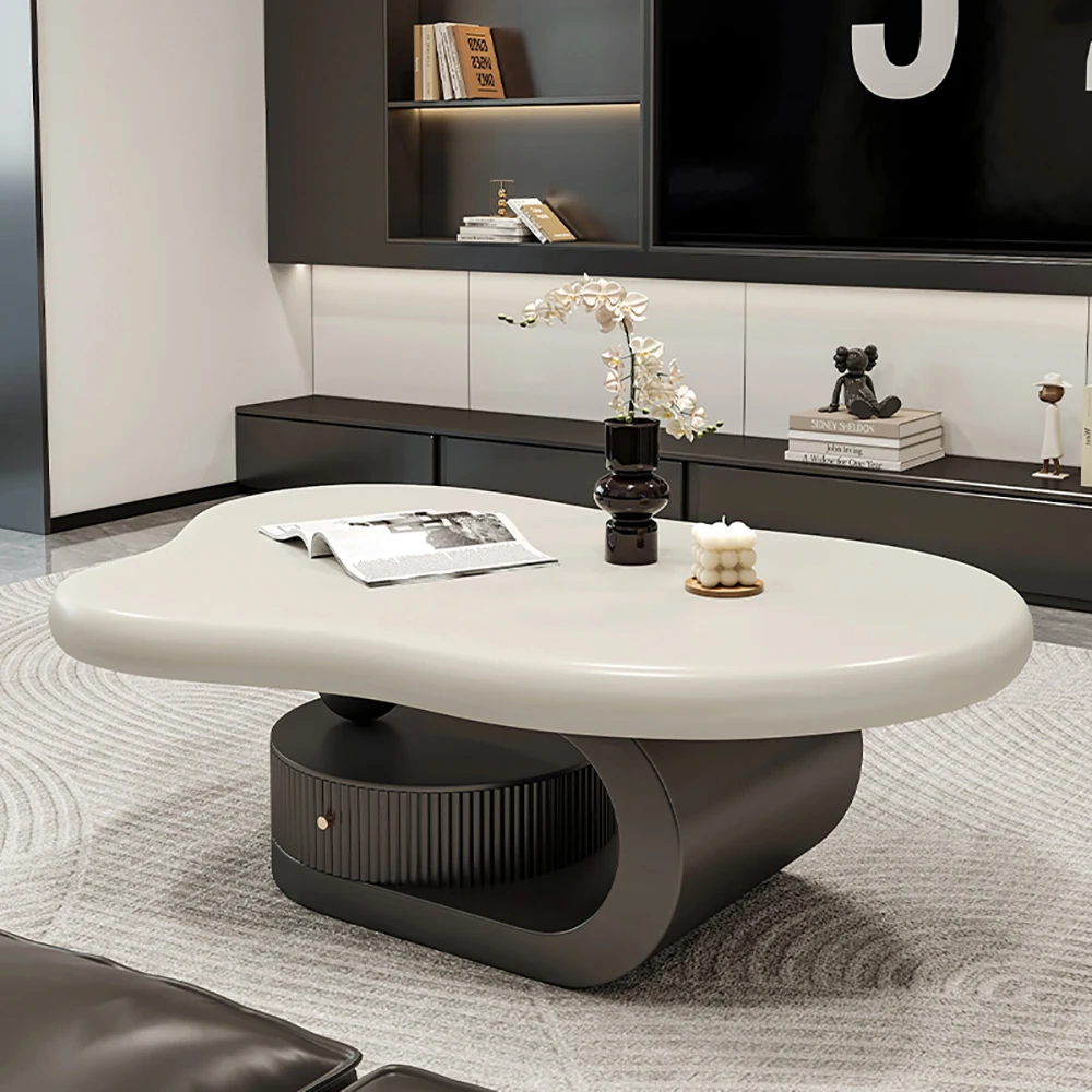 

Design Decoration Coffee Table Storage Beauty Drawers Modern Coffee Table Unique Luxury Table Basse De Salon Home Furniture