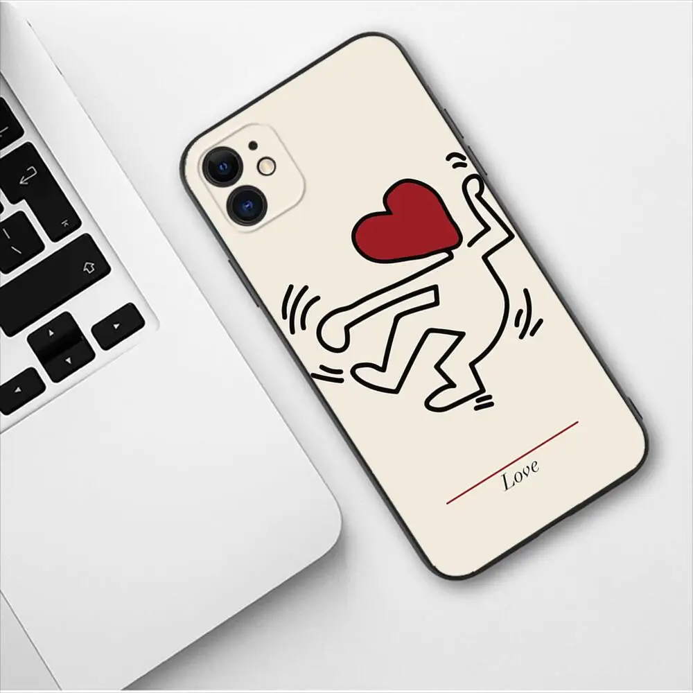 Graffiti Little Man Luxury New TPU Phone Case For Apple IPhone 13 12 11 14 Pro Max Mini XR X XS  Max 15 6 7 8 Plus SE 2020 Cover