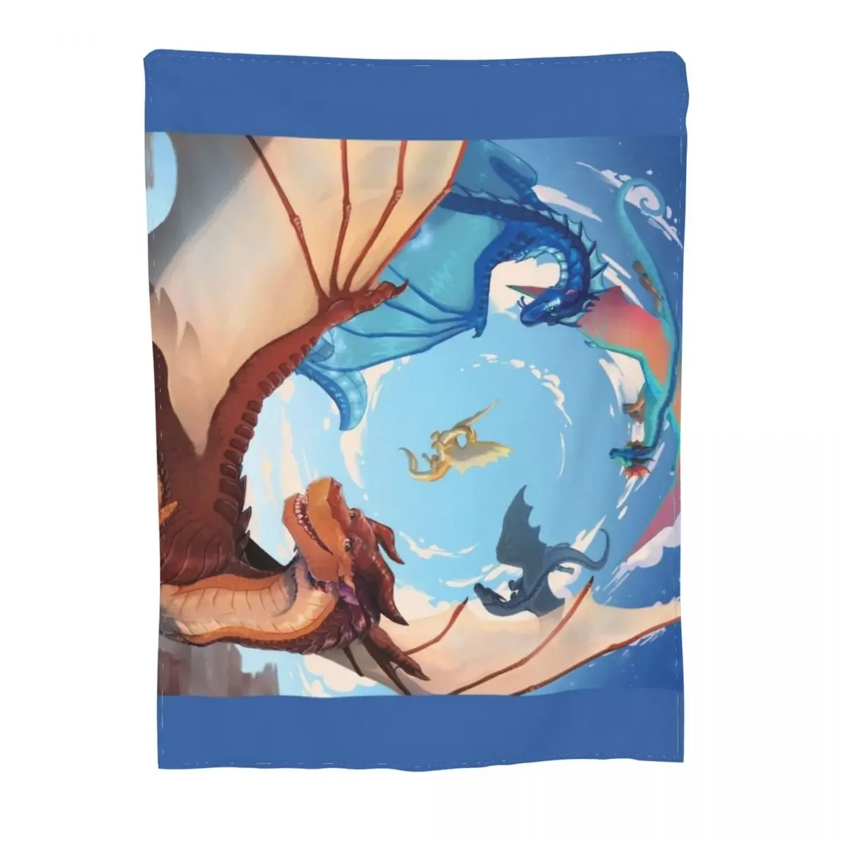 Wings of Fire - Clay and the Dragonets of Destiny Throw Blanket Hairy Nap Blankets