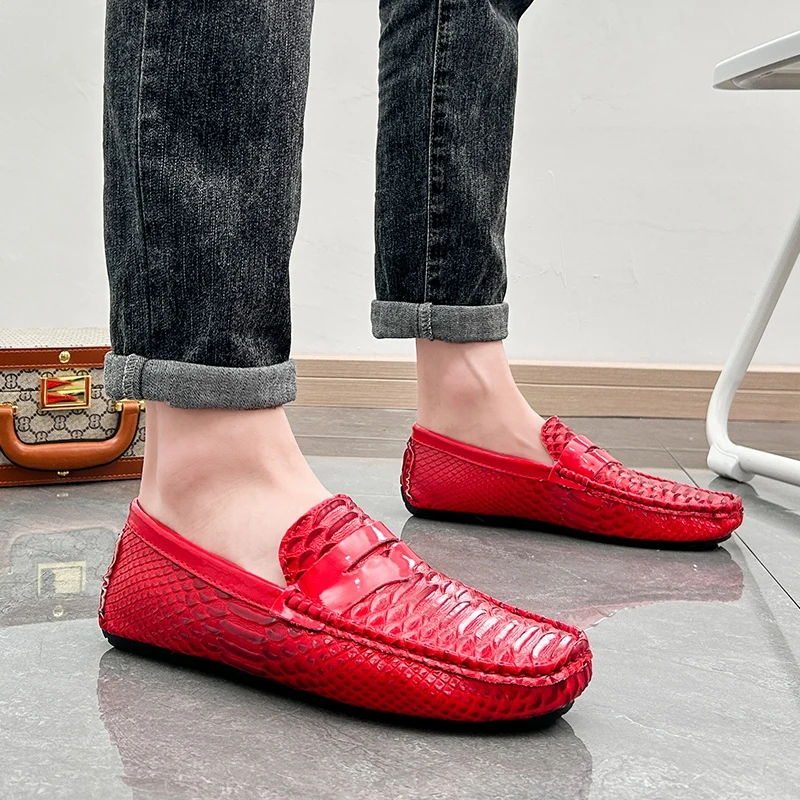 

Мокасины, мужская повседневная обувь, обувь для вождения большого размера, удобная обувь для ленивого вождения, мокасины на плоской подошве, лоферы без шнуровки для мужской обуви