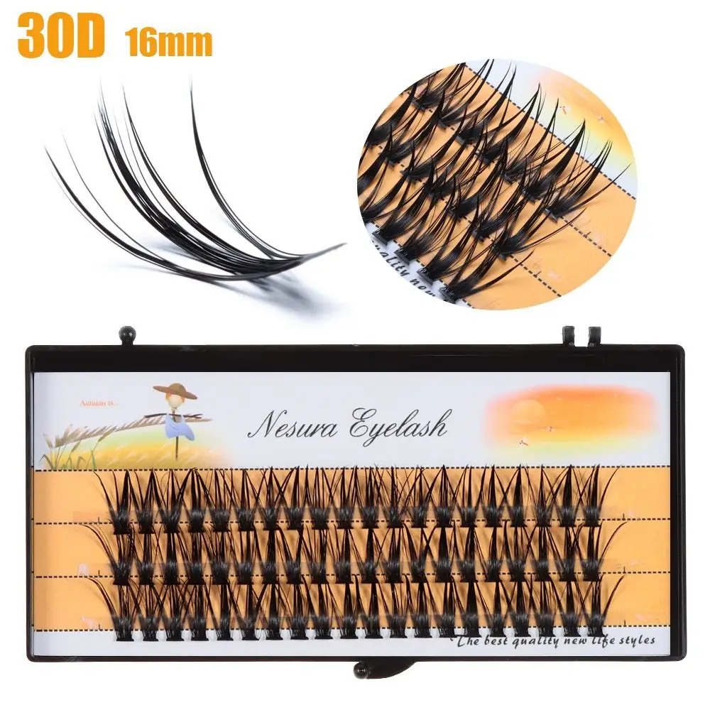 Natural 30D Individual Lashes C Curl 8-16mm DIY Lash Extension 0.07mm Thickness Lash Clusters that Look Like Eyelash Extensions