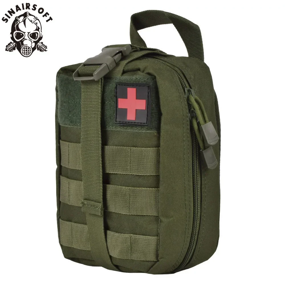 SINAIRSOFT – Sac de premiers soins en nylon pour airsoft,pochette tactique à fixation molle, médical d\'urgence, pour survie, voiture utilitaire,