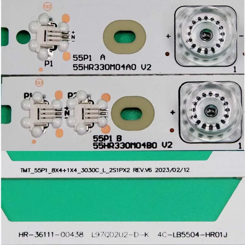 Kit Barre di illuminazione TV 55P1 A 55HR330M04A0 V2 55P1 B 55HR330M04B0 V2 Strisce di retroilluminazione JN-4C-LB5504-YH01R/YH02R Penne per tavole