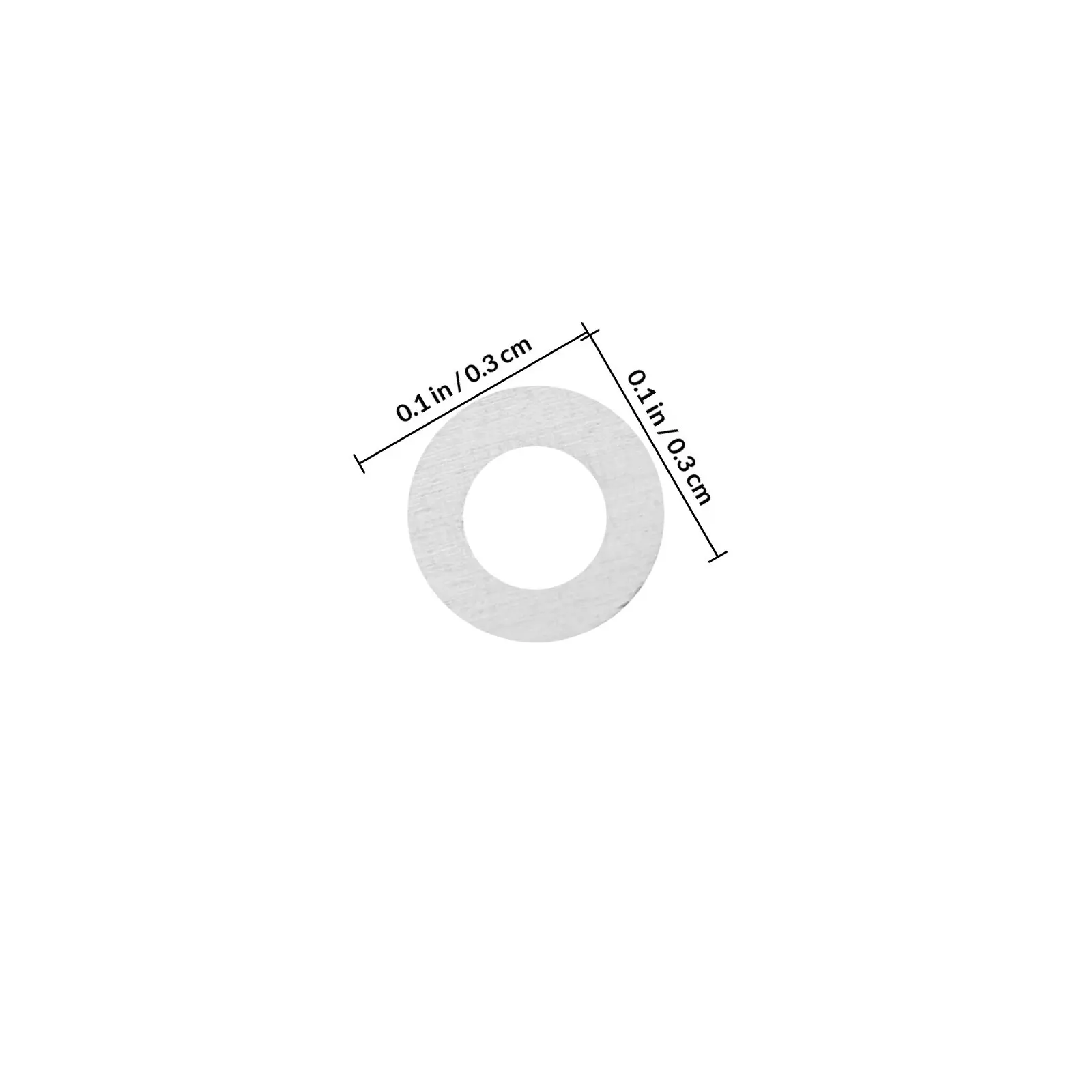 200Pcs Eyeglass Rimless Gaskets Metal Flat Washers Eyeglass Frame Repair Parts Replacement Pads Screws Hardware Fasteners