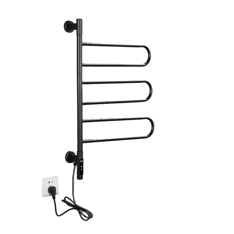 Rotating Electric Towel Rack Smart Electric Bathroom for Household Use Concealed Constant Temperature Drying Rack Graphic Design