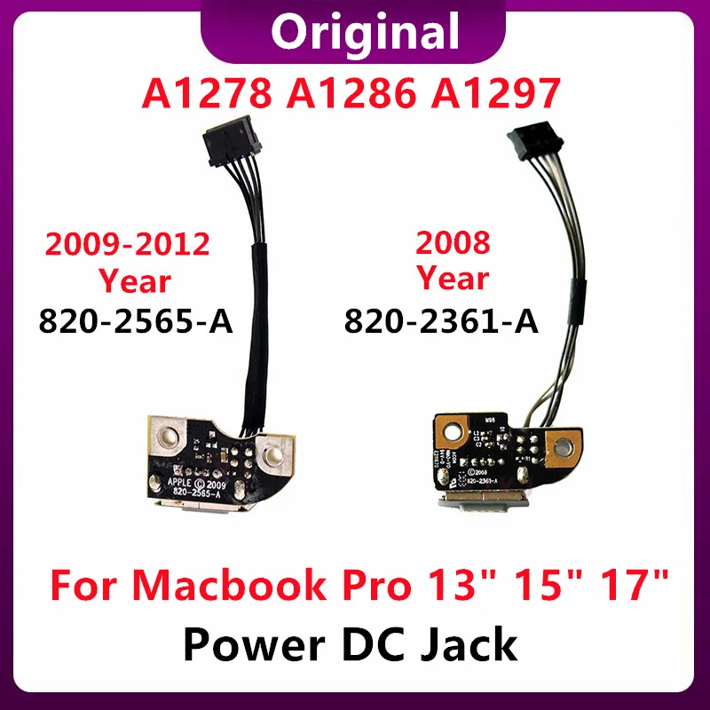 

Оригинальный Подержанный зарядный порт DC Jack 820-2361-A 820-2565-A для Macbook Pro 13 "15" 17 "A1278 A1286 A1297 2008-2012 года